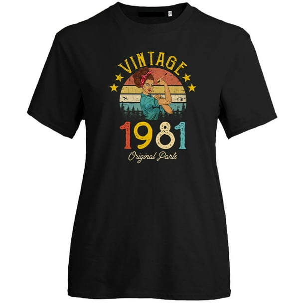 40th Birthday TShirt,1981 Vintage Retro Shirt for Women,Birthday Gifts for Mum 40th Birthday TShirt,1981 Vintage Retro Shirt for Women,Birthday Gifts for Mum